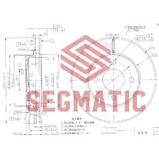 Тормозной диск SEGMATIC SBD30093147