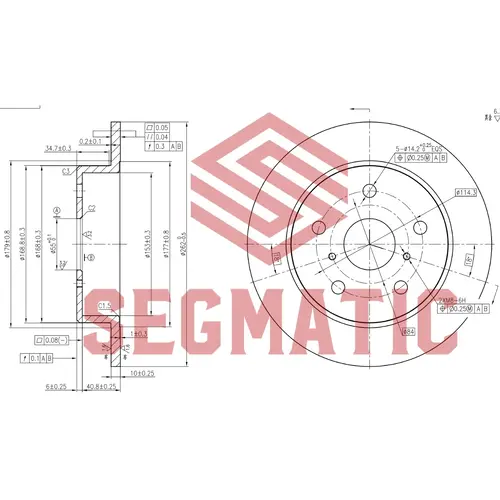 Тормозной диск SEGMATIC SBD30093151