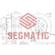 Тормозной диск SEGMATIC SBD30093161