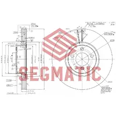 Тормозной диск SEGMATIC SBD30093218