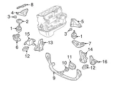 Подушка крепления двигателя VAG 8D0 199 382 AR