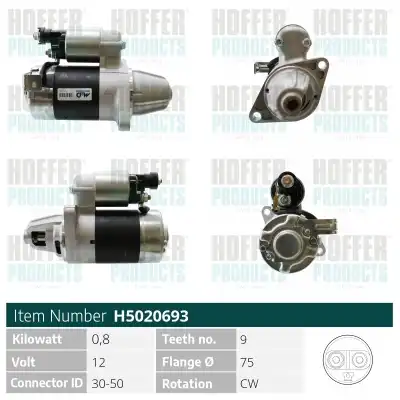 Стартер HOFFER H5020693