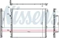 Радиатор кондиционера (конденсатор) NISSENS 606979