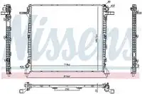 Радиатор кондиционера (конденсатор) NISSENS 606982