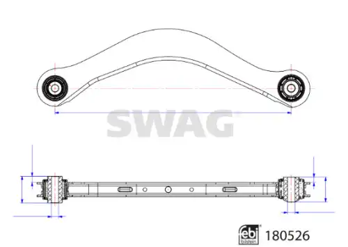 Рычаг подвески SWAG 33 10 7734