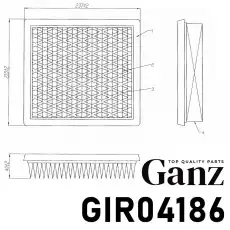 Фильтр воздушный GANZ GIR04186