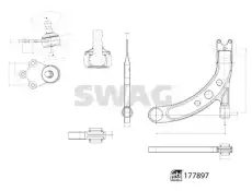 Рычаг подвески SWAG 33 10 7262