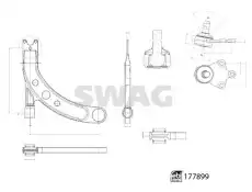 Рычаг подвески SWAG 33 10 7263