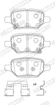Тормозные колодки дисковые FERODO FDB5215
