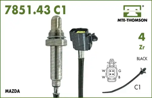 Лямбда-зонд ! \MAZDA 7851.43.072C1 MTE-THOMSON