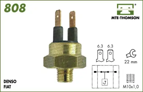Термовыключатель, вентилятор радиатора ! \VAG 808.45 MTE-THOMSON