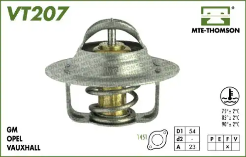 Термостат системы охлаждения MTE-THOMSON VT207.80