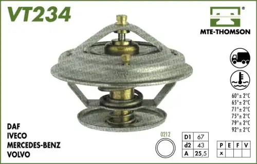 Термостат системы охлаждения MTE-THOMSON VT234.92