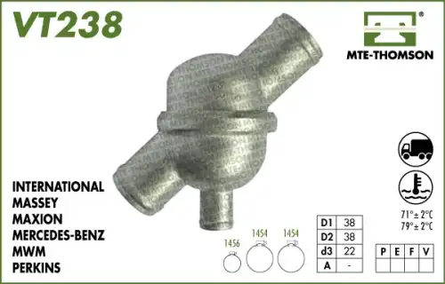 Термостат системы охлаждения MTE-THOMSON VT238.71
