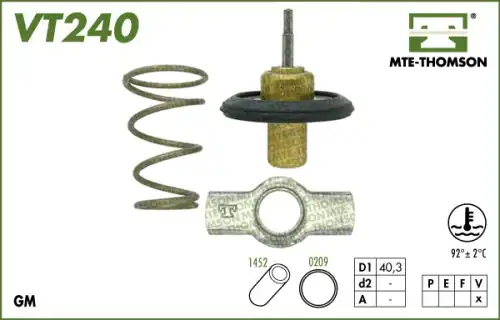 Термостат системы охлаждения MTE-THOMSON VT240.92