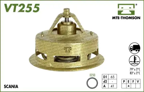 Термостат системы охлаждения MTE-THOMSON VT255.75
