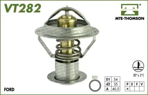Термостат системы охлаждения MTE-THOMSON VT282.82