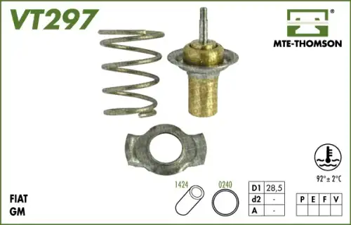 Термостат системы охлаждения MTE-THOMSON VT297.92