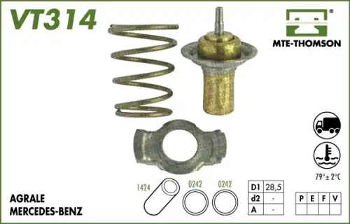 Термостат системы охлаждения MTE-THOMSON VT314.79