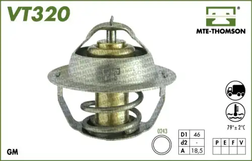 Термостат системы охлаждения MTE-THOMSON VT320.79