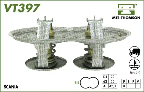 Термостат системы охлаждения MTE-THOMSON VT397.75