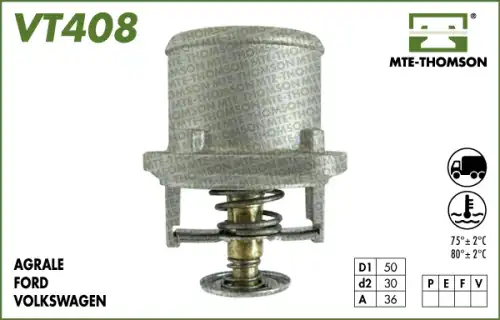 Термостат системы охлаждения MTE-THOMSON VT408.80