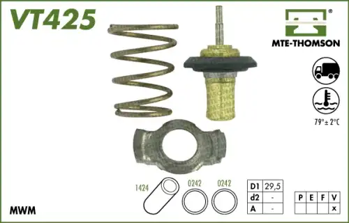 Термостат системы охлаждения MTE-THOMSON VT425.79