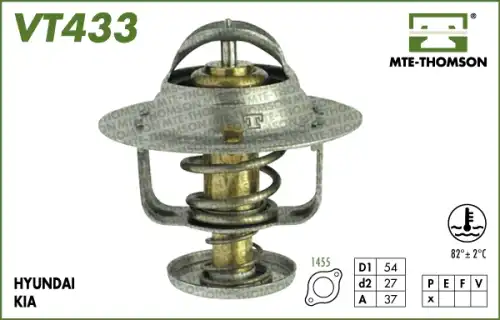 Термостат системы охлаждения MTE-THOMSON VT433.82