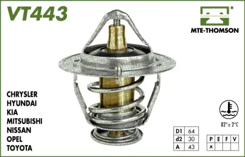 Термостат системы охлаждения MTE-THOMSON VT443.78