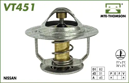 Термостат системы охлаждения MTE-THOMSON VT451.76