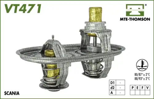 Термостат системы охлаждения MTE-THOMSON VT471.80/87