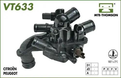 Термостат системы охлаждения MTE-THOMSON VT633.105