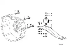 Подушка крепления КПП BMW 23 71 1 175 424