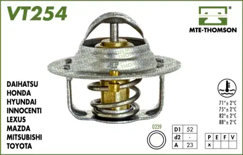 Термостат системы охлаждения MTE-THOMSON VT254.75