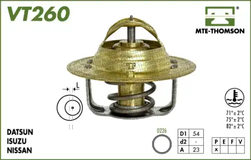 Термостат системы охлаждения MTE-THOMSON VT260.71