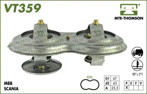 Термостат системы охлаждения MTE-THOMSON VT359.88