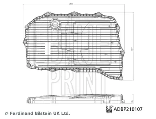 Поддон картера КПП BLUE PRINT ADBP210107
