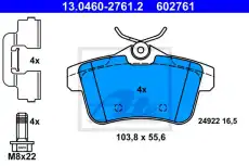 Тормозные колодки дисковые ATE 13.0460-2761.2
