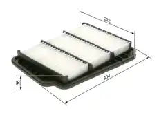 Фильтр воздушный BOSCH 0 986 4B0 029