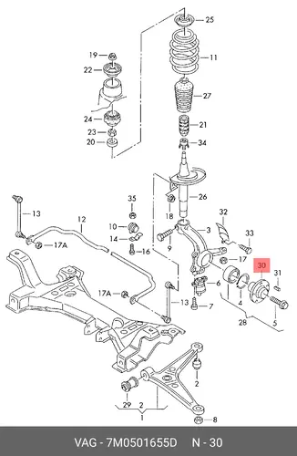 Свеча зажигания VAG 7M0 501 655 D