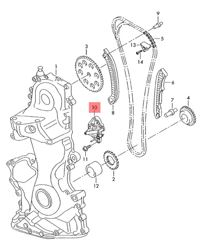цепь грм (комплект) 03E 198 229 A VAG