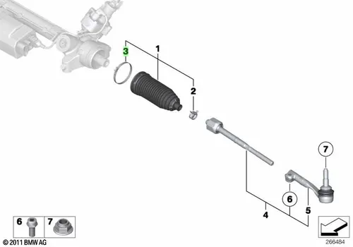 32106765082 Хомут с зажимом ! \BMW 1' E81, E82, E87, LCI, E88, 3' E90, E91, E92, E93, X1 E84