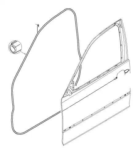 Уплотнитель двери BMW 51 33 4 212 644