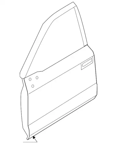 DOOR ASY - FRONT FL3Z1620124C FORD