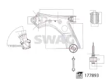 Рычаг подвески SWAG 33 10 4356