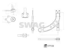 Рычаг подвески SWAG 33 10 3923