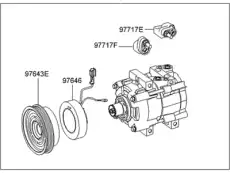 КОМПРЕССОР КОНДИЦИОНЕРА 9770138171 HYUNDAI