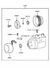 КОМПРЕССОР КОНДИЦИОНЕРА 9770138171 HYUNDAI