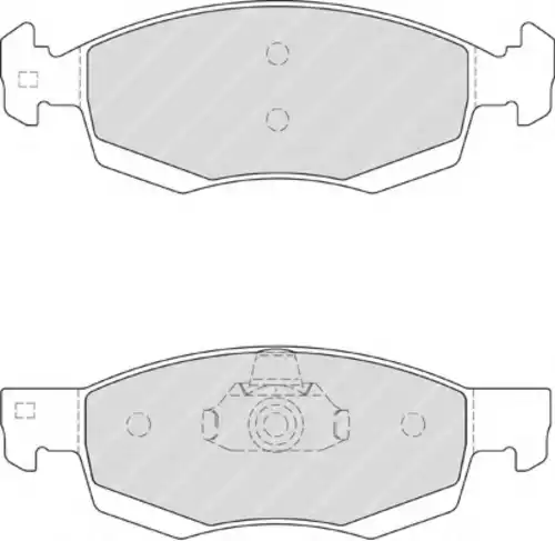 Тормозные колодки дисковые FERODO FSL4035