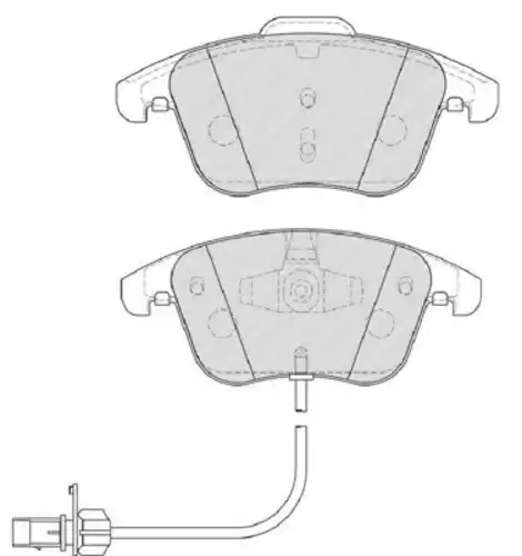 Тормозные колодки дисковые FERODO FSL4045